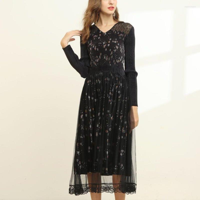 Casual Dresses Dress For Women 40-80KG Autumn Winter Fashion Printed Stretch Slim V-Neck Long Sleeves Mesh Elegant Midi, Black
Casual Dresses Dress For Women 40-80KG Autumn Winter Fashion Printed Stretch Slim V-Neck Long Sleeves Mesh Elegant Midi, Black