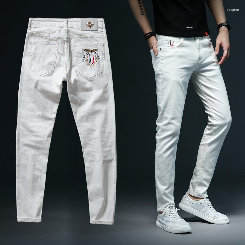 Men's Jeans LICHENGRUI Summer Men's Thin White Slim Advanced Stretch Embroidery Decoration Denim Trousers Male Brand Pants
Men's Jeans LICHENGRUI Summer Men's Thin White Slim Advanced Stretch Embroidery Decoration Denim Trousers Male Brand Pants