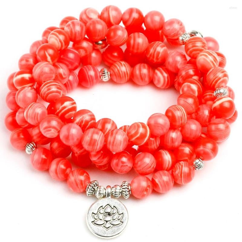 Strand Rhodochrosite Stone Beads Women Bracelet Yoga Lotus Tree Life Charm Wing Mala Necklace Jewelry Handmade Gift
Strand Rhodochrosite Stone Beads Women Bracelet Yoga Lotus Tree Life Charm Wing Mala Necklace Jewelry Handmade Gift