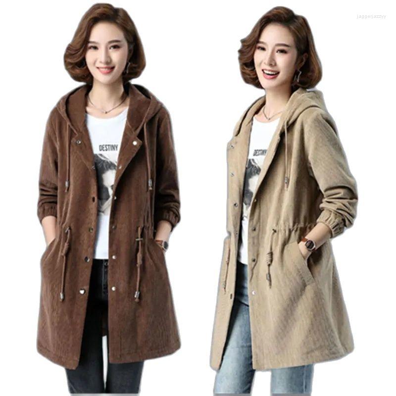 Women's Trench Coats Autumn Winter Wick Velvet Mid-length Women's Coat Single-Breasted Drawstring Hooded Loose Female Windbreakers, Brown
Women's Trench Coats Autumn Winter Wick Velvet Mid-length Women's Coat Single-Breasted Drawstring Hooded Loose Female Windbreakers, Brown