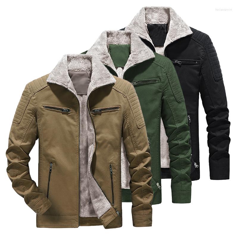 Men's Jackets Fur Collar Jacket Men Winter Velvet Casual Fleece Linning Padded Washed Zipper Pocket Men's Coats Cotton Coat Male, Black
Men's Jackets Fur Collar Jacket Men Winter Velvet Casual Fleece Linning Padded Washed Zipper Pocket Men's Coats Cotton Coat Male, Black