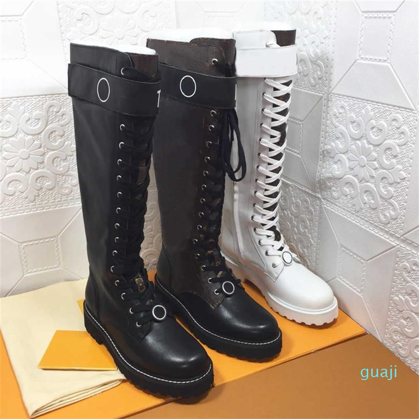 Top Designer Ladies Winter Booties shoes Womens Flat Knee Boots Fashion Shoelace Calfskin Ankle Boot shoe
Top Designer Ladies Winter Booties shoes Womens Flat Knee Boots Fashion Shoelace Calfskin Ankle Boot shoe