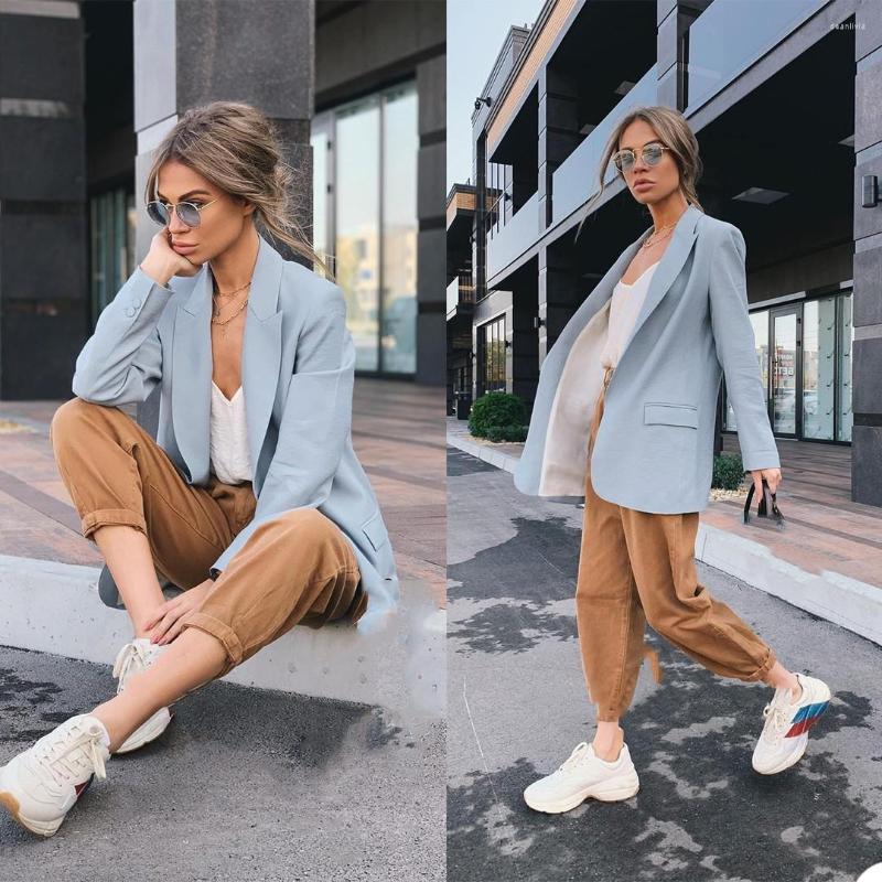Women's Suits Chic Loose Women Blazer Spring Summer Peaked Lapel Female Suit Jacket Custom Made Full Sleeve Outwear, Black
Women's Suits Chic Loose Women Blazer Spring Summer Peaked Lapel Female Suit Jacket Custom Made Full Sleeve Outwear, Black