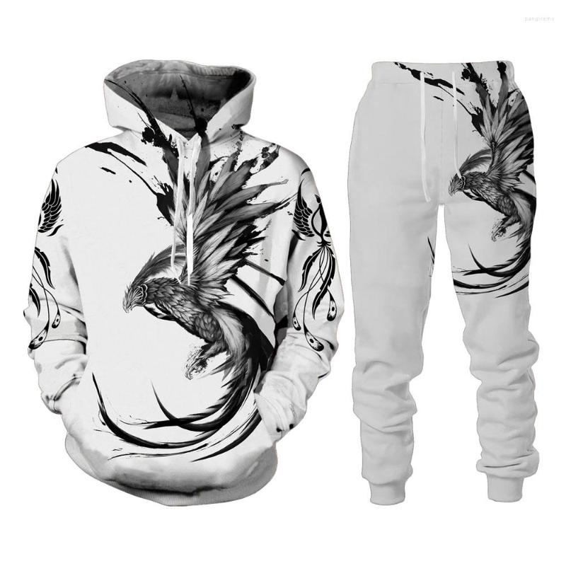 Men's Tracksuits Autumn Winter Phoenix 3D Print Hoodies Pants Women's Tracksuit Sets Two Piece Men Fashion Pullover Sweatshirt Suits, Sttz--2
Men's Tracksuits Autumn Winter Phoenix 3D Print Hoodies Pants Women's Tracksuit Sets Two Piece Men Fashion Pullover Sweatshirt Suits, Sttz--2