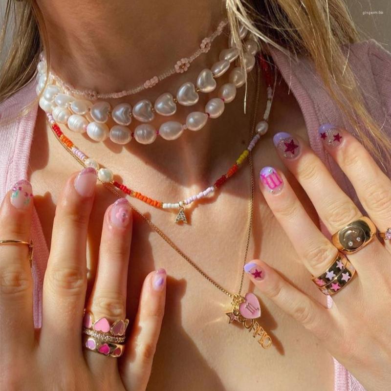 Choker Y2K Jewelry Sweet Heart Pearl Beaded Necklace For Women Boho Baroque Imitation Clavicle Necklaces Birthday Gift
Choker Y2K Jewelry Sweet Heart Pearl Beaded Necklace For Women Boho Baroque Imitation Clavicle Necklaces Birthday Gift