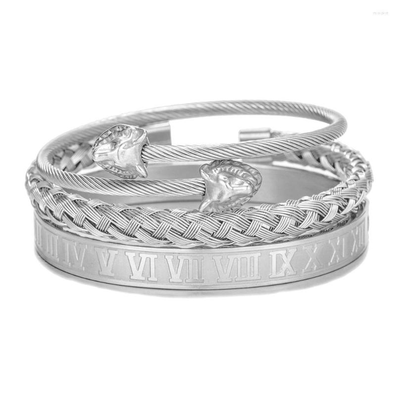 Bangle Men Stainless Steel Bracelet Punk Jewelry Accessories Male Wolf Charm Open Cuff Sets Wristband Pulseira
Bangle Men Stainless Steel Bracelet Punk Jewelry Accessories Male Wolf Charm Open Cuff Sets Wristband Pulseira