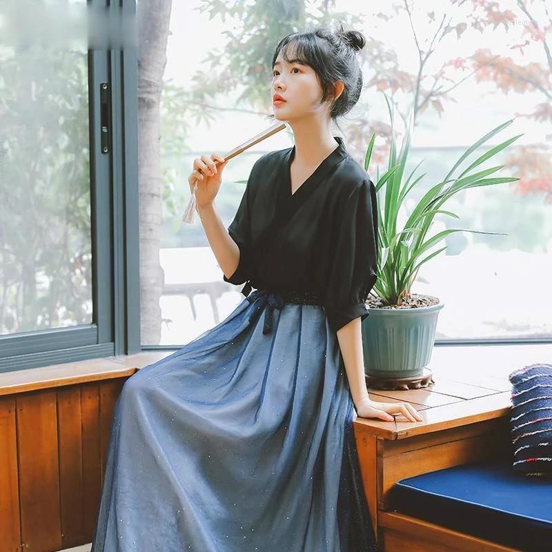 Ethnic Clothing Women Chinese Traditional Hanfu Costume Ancient Swordsman Outfit Oriental Princess Folk Dance Stage Performance Tops Skirts
Ethnic Clothing Women Chinese Traditional Hanfu Costume Ancient Swordsman Outfit Oriental Princess Folk Dance Stage Performance Tops Skirts