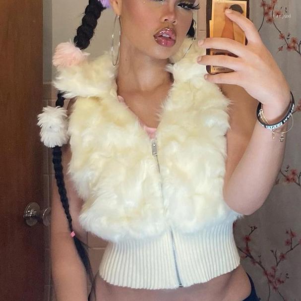 Women' Vests White Fur Vest Jacket Solid Cropped Jackets Women Zip Up Turn Down Collar Fall Winter Outwear Sleeveless Coats Outfits, Picture shown
Women' Vests White Fur Vest Jacket Solid Cropped Jackets Women Zip Up Turn Down Collar Fall Winter Outwear Sleeveless Coats Outfits, Picture shown