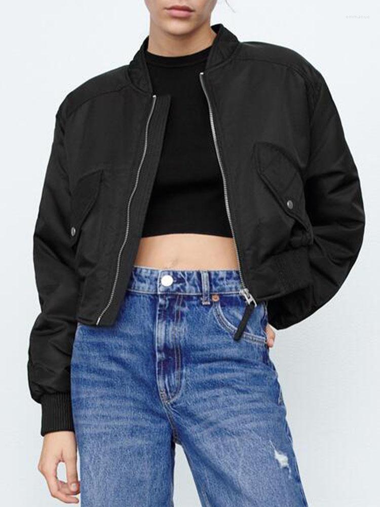 Women's Jackets 2022autumn Product Personality Fashionable Boyfriend Style Half Stand-up Collar Pocket Zipper Female Short Pilot Jacket, Black
Women's Jackets 2022autumn Product Personality Fashionable Boyfriend Style Half Stand-up Collar Pocket Zipper Female Short Pilot Jacket, Black