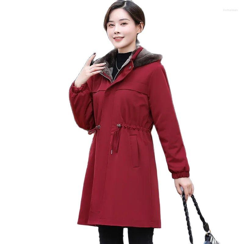 Women' Fur Pai Overcome Women Mid-length Rex Plush Liner Thickened Warm Coat Female Casual Mother' Faux, Black
Women' Fur Pai Overcome Women Mid-length Rex Plush Liner Thickened Warm Coat Female Casual Mother' Faux, Black