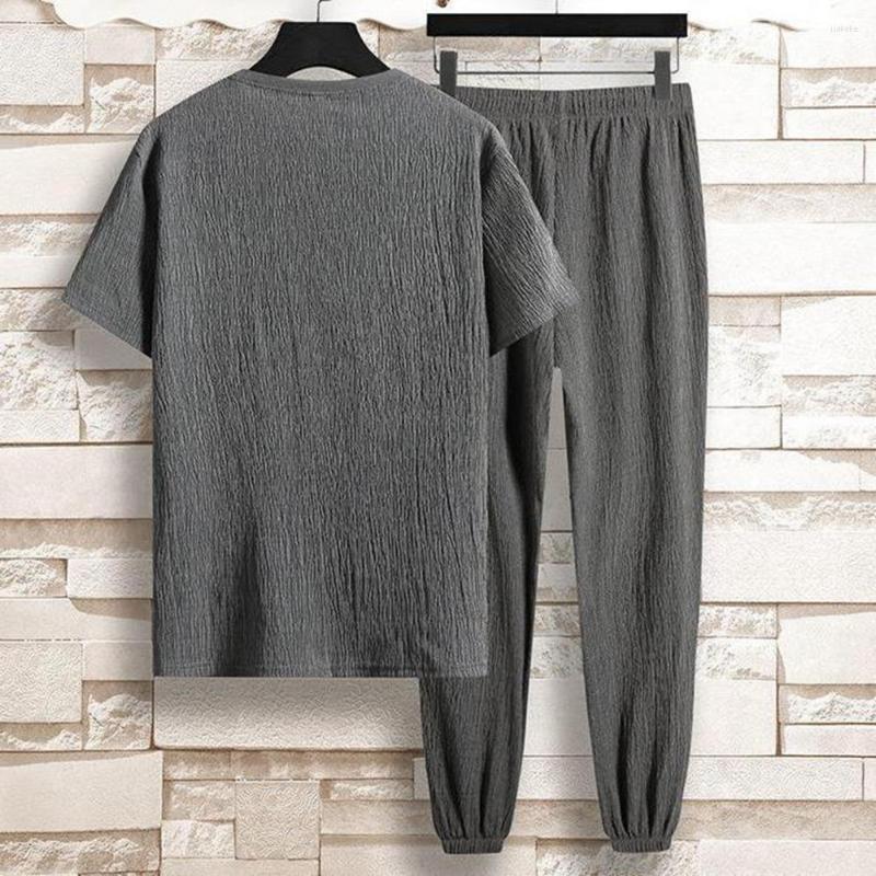 Men's Tracksuits 1 Set Stylish Top Trousers Male Men Pants Solid Color Relaxed Fit Lace-up Elastic Waist, Black
Men's Tracksuits 1 Set Stylish Top Trousers Male Men Pants Solid Color Relaxed Fit Lace-up Elastic Waist, Black