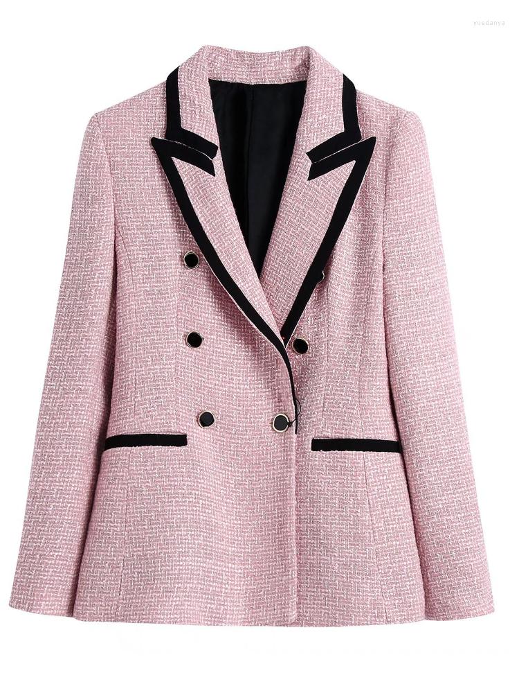 Women's Suits 2022 Women's Fall Fashion Double Breasted Textured Blazer Retro Long Sleeve Pocket Coat Chic, Image color
Women's Suits 2022 Women's Fall Fashion Double Breasted Textured Blazer Retro Long Sleeve Pocket Coat Chic, Image color