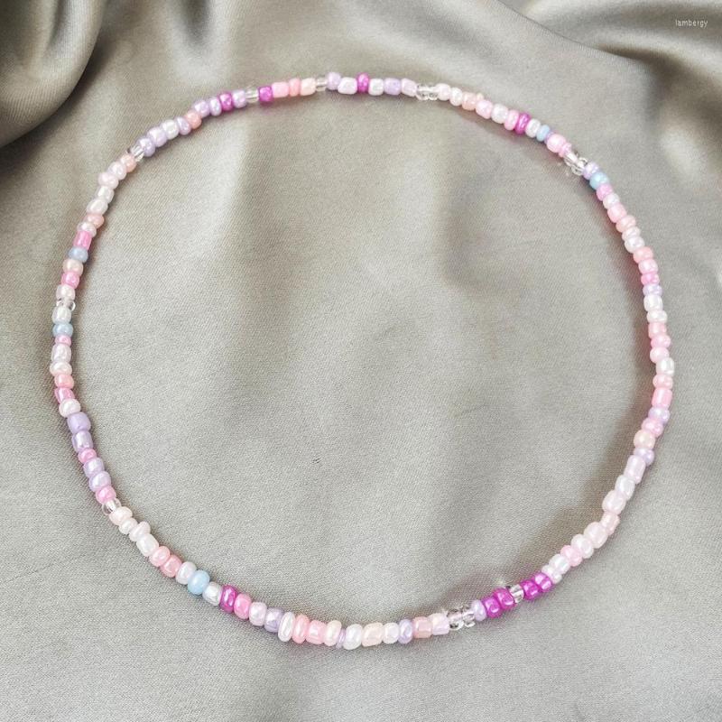 Choker Bohemia Beads Chains Necklace Women Small Pink Chunky Jewelry Simple Style Collar Necklaces
Choker Bohemia Beads Chains Necklace Women Small Pink Chunky Jewelry Simple Style Collar Necklaces