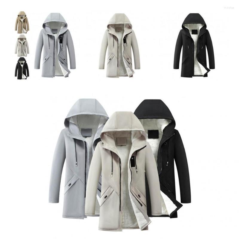 Men's Jackets Male Windbreaker Pure Color Cold Resistant Fleece Lining Hooded Zipper, Beige
Men's Jackets Male Windbreaker Pure Color Cold Resistant Fleece Lining Hooded Zipper, Beige