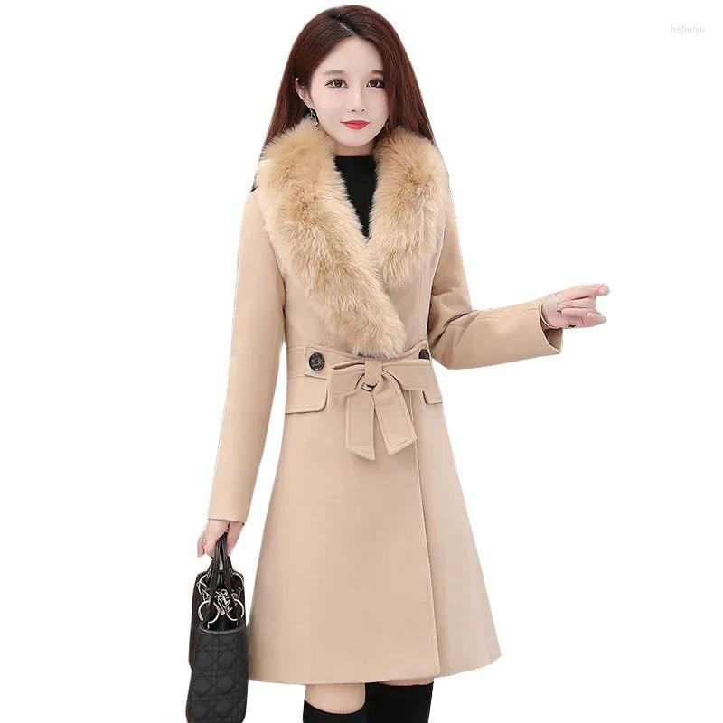 Women's Wool Woman Basic Coats 2022 Winter Jacket Slim Double Breasted Big Fur Collar Mid Long Woolen Coat Female Outerwear Overcoat, Black
Women's Wool Woman Basic Coats 2022 Winter Jacket Slim Double Breasted Big Fur Collar Mid Long Woolen Coat Female Outerwear Overcoat, Black