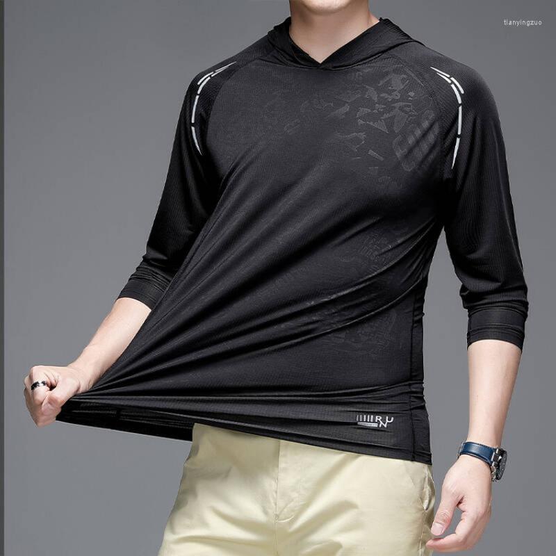 Men's T Shirts Men's Sport Casual Fitness Running Long Sleeve 2022 Fashion High Elasticity Men Hooded Ice- Brand Tops, Black
Men's T Shirts Men's Sport Casual Fitness Running Long Sleeve 2022 Fashion High Elasticity Men Hooded Ice- Brand Tops, Black