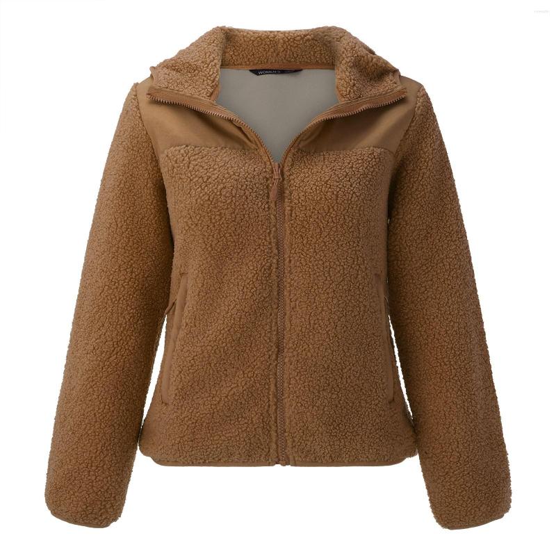Women's Fur Ladies Autumn And Winter Long Sleeve Solid Color Fashion Outdoor Hooded Cardigan Windproof Warm Fleece Jacket, White
Women's Fur Ladies Autumn And Winter Long Sleeve Solid Color Fashion Outdoor Hooded Cardigan Windproof Warm Fleece Jacket, White