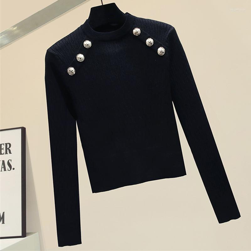 Women's Sweaters Jumpers Button Fall Clothes For Women 2022 Winter Knitted Sweater Long Sleeve Woman Black Pull Femme Hiver
Women's Sweaters Jumpers Button Fall Clothes For Women 2022 Winter Knitted Sweater Long Sleeve Woman Black Pull Femme Hiver