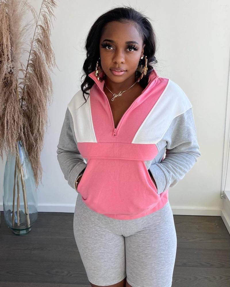 Women' Tracksuits LFRVZ 2022 Patchwork Young Casual Suitable Daily Free Full Sleeve Tracksuit Short Pants Skinny Women 2 Piece Set, Black
Women' Tracksuits LFRVZ 2022 Patchwork Young Casual Suitable Daily Free Full Sleeve Tracksuit Short Pants Skinny Women 2 Piece Set, Black