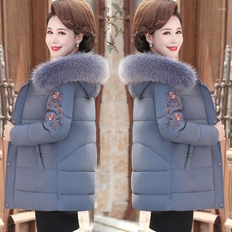 Women's Trench Coats 2022 Middle-Aged Elderly Down Cotton-Padded Jacket Women's Warm Mother's Coat Big Fur Collar Thick Padded 5XL, Black
Women's Trench Coats 2022 Middle-Aged Elderly Down Cotton-Padded Jacket Women's Warm Mother's Coat Big Fur Collar Thick Padded 5XL, Black