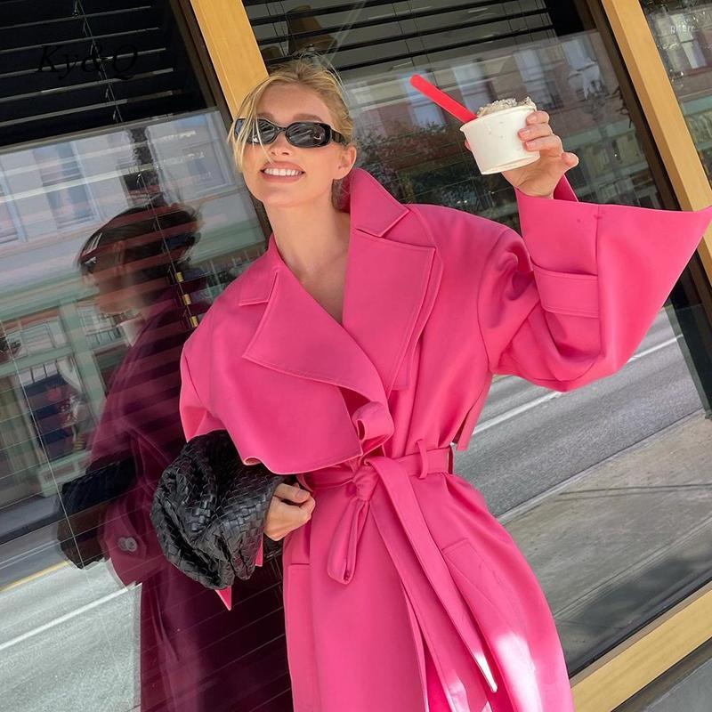 Women' Trench Coats 2022 Street Trendy Rose Red Windbreaker Coat Women' Loose Lace Up Long Overcoat Autumn And Winter, Picture shown
Women' Trench Coats 2022 Street Trendy Rose Red Windbreaker Coat Women' Loose Lace Up Long Overcoat Autumn And Winter, Picture shown