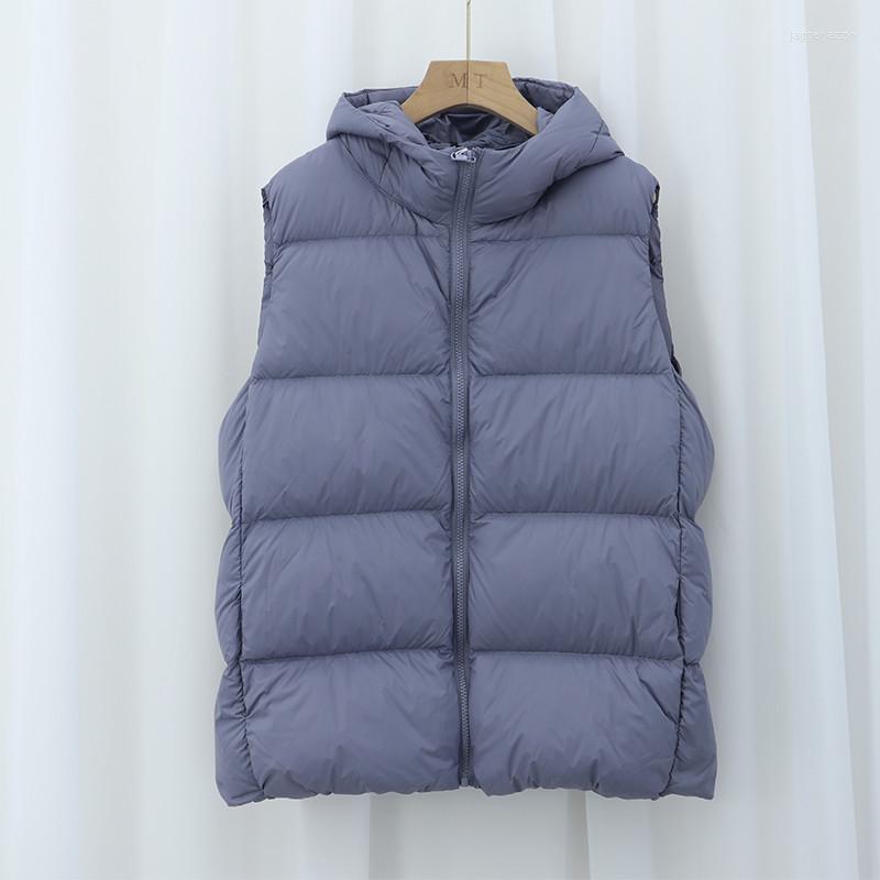 Women's Vests 2022 Women Warm Thicken White Duck Down Vest Jacket Casual Loose Hooded Waistcoat Parka Female Sleeveless Winter Coat Outwears, Black
Women's Vests 2022 Women Warm Thicken White Duck Down Vest Jacket Casual Loose Hooded Waistcoat Parka Female Sleeveless Winter Coat Outwears, Black