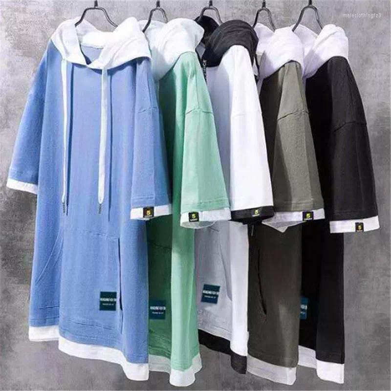 Men's T Shirts Korean Style Men's Cotton T-shirts Summer Youth Loose Hooded Tops Trendy Streetwear Male Solid Pullover Hoodies, Black hoodies
Men's T Shirts Korean Style Men's Cotton T-shirts Summer Youth Loose Hooded Tops Trendy Streetwear Male Solid Pullover Hoodies, Black hoodies