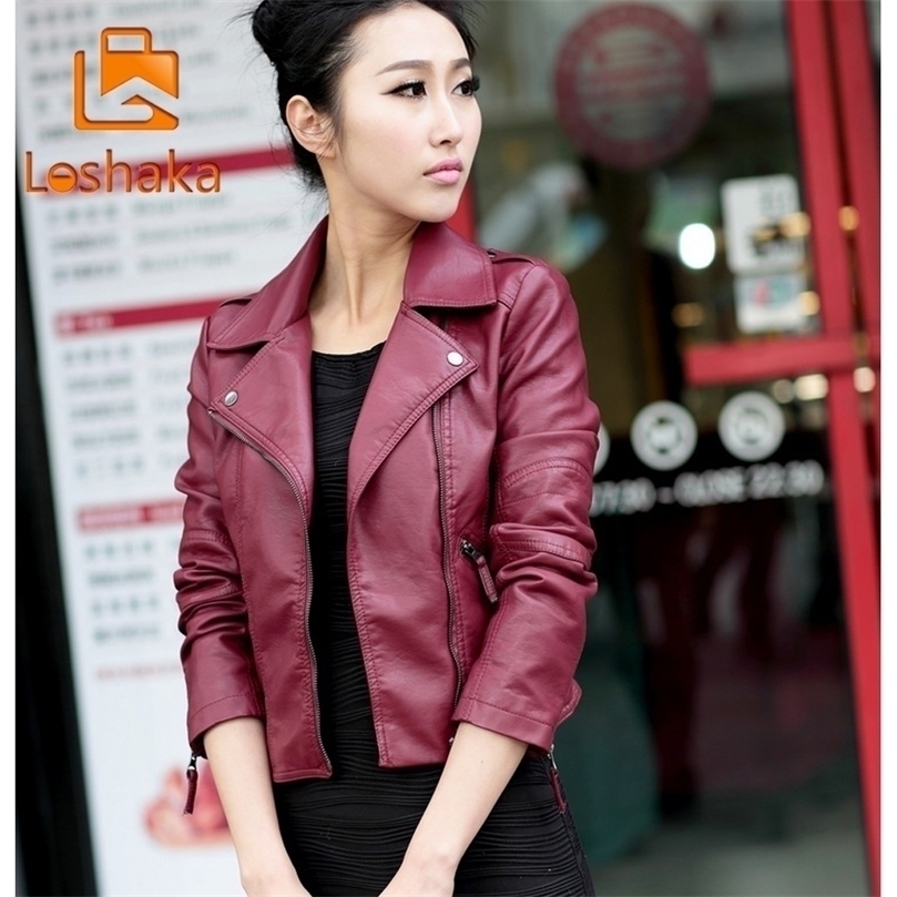 Autumn Winter Women Black Slim Cool Lady PU Faux Soft Leather Jackets Sweet Female Basic Zipper Female Outwear Coat Plus Size T190907