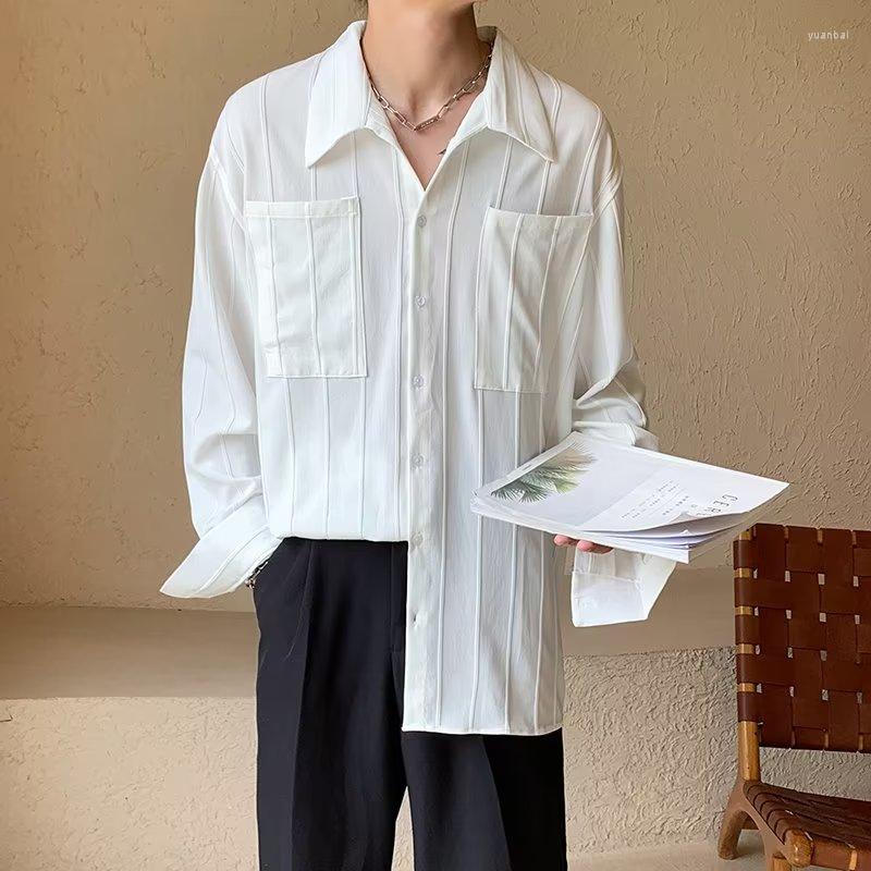 Men's Casual Shirts 2022 Men's Long-Sleeved White Black Solid Color Stand-Up Collar Button Up Blouses
Men's Casual Shirts 2022 Men's Long-Sleeved White Black Solid Color Stand-Up Collar Button Up Blouses
