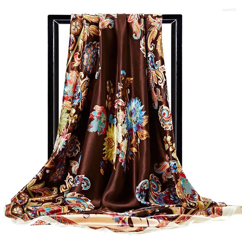 Scarves 90X90CM Shawls Four Seasons Square Kerchief 2022 Sunscreen Headcloth Fashion Colour Silk Luxury Print Bandannas
Scarves 90X90CM Shawls Four Seasons Square Kerchief 2022 Sunscreen Headcloth Fashion Colour Silk Luxury Print Bandannas
