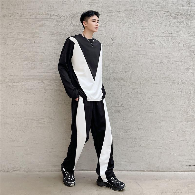 Men's Tracksuits And Are Sold Separately 2023 Autumn Loose Black White Contrast Color Split Ong Sleeve Tops Sports Casual Pants, Black tops
Men's Tracksuits And Are Sold Separately 2023 Autumn Loose Black White Contrast Color Split Ong Sleeve Tops Sports Casual Pants, Black tops