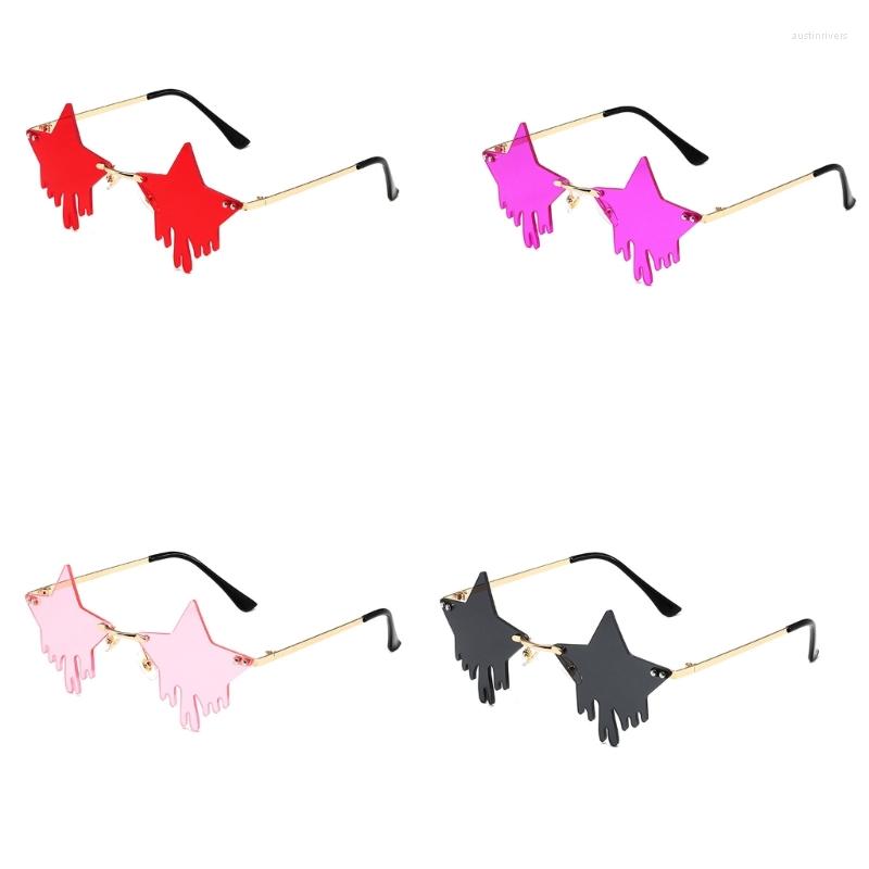 Sunglasses Rimless Star Dripping UV400 Funky Trendy Womens Polarized Uv Protect O14 22 Drop
Sunglasses Rimless Star Dripping UV400 Funky Trendy Womens Polarized Uv Protect O14 22 Drop