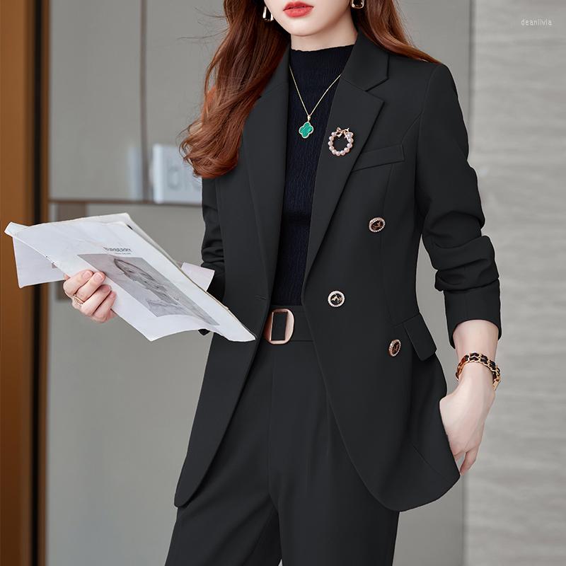 Women's Suits Fashion Spring Fall Ladies Black Blazer Women Jackets Long Sleeve Work Pantsuits Office Uniform Style, Blazer only
Women's Suits Fashion Spring Fall Ladies Black Blazer Women Jackets Long Sleeve Work Pantsuits Office Uniform Style, Blazer only