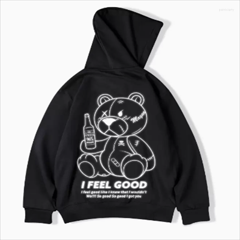 Men's Hoodies 2022 Trendy Brand Plush-plus-size Hiphop Men's Black Bear Reflective Couple Hooded Pullover Sweatsh, Black regular
Men's Hoodies 2022 Trendy Brand Plush-plus-size Hiphop Men's Black Bear Reflective Couple Hooded Pullover Sweatsh, Black regular