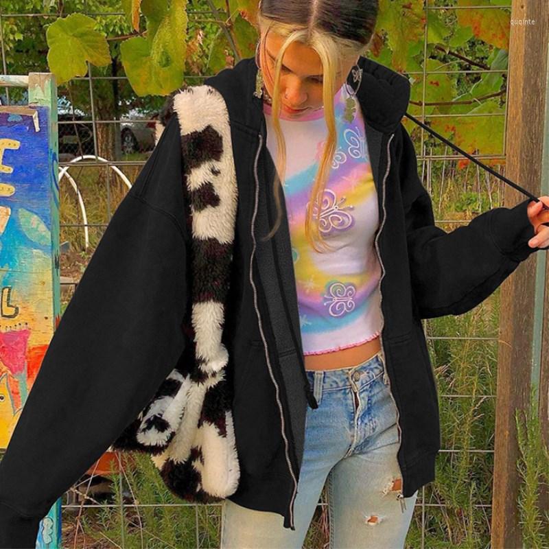 Women' Hoodies 2022 Black Brown Zip Up Sweatshirt Winter Jacket Clothes Oversize Women Plus Size Vintage Pockets Long Sleeve Pullovers
Women' Hoodies 2022 Black Brown Zip Up Sweatshirt Winter Jacket Clothes Oversize Women Plus Size Vintage Pockets Long Sleeve Pullovers