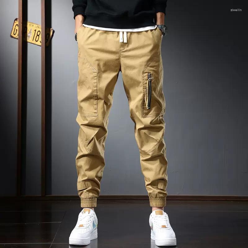 Men's Pants Autumn Khaki Cargo Men Casual Pencil Streetwear Fashion Cotton Elastic Waist Joggers Trousers C2135, Black
Men's Pants Autumn Khaki Cargo Men Casual Pencil Streetwear Fashion Cotton Elastic Waist Joggers Trousers C2135, Black