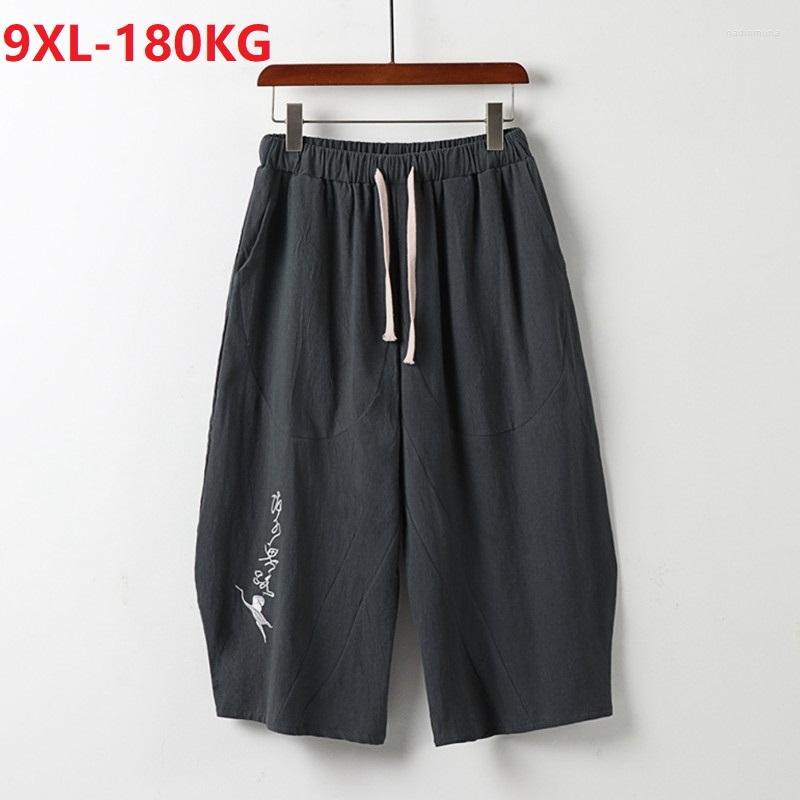 Men's Shorts Summer Men Linen Cotton Chinese Style Embroidery Breathable Plus Size 7XL 8XL 9XL Homewear Elasticity Loose, Picture color
Men's Shorts Summer Men Linen Cotton Chinese Style Embroidery Breathable Plus Size 7XL 8XL 9XL Homewear Elasticity Loose, Picture color