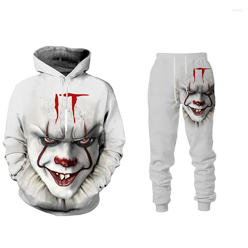 Men's Tracksuits Horror Movie Clown Print Men's Tracksuit Gothic Punk Hoodie Sweatshirt Suit Kid&Adult Christmas Theme Streetwear, 05335-05350
Men's Tracksuits Horror Movie Clown Print Men's Tracksuit Gothic Punk Hoodie Sweatshirt Suit Kid&Adult Christmas Theme Streetwear, 05335-05350