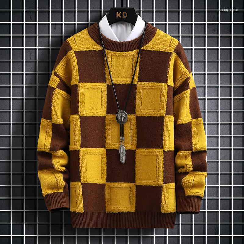 Men's Sweaters High Quality Winter Male Pullovers Contrasting Plaid Sweater Men Tops Comfortable Mens Christmas Warm Pull Homme, Black and white
Men's Sweaters High Quality Winter Male Pullovers Contrasting Plaid Sweater Men Tops Comfortable Mens Christmas Warm Pull Homme, Black and white