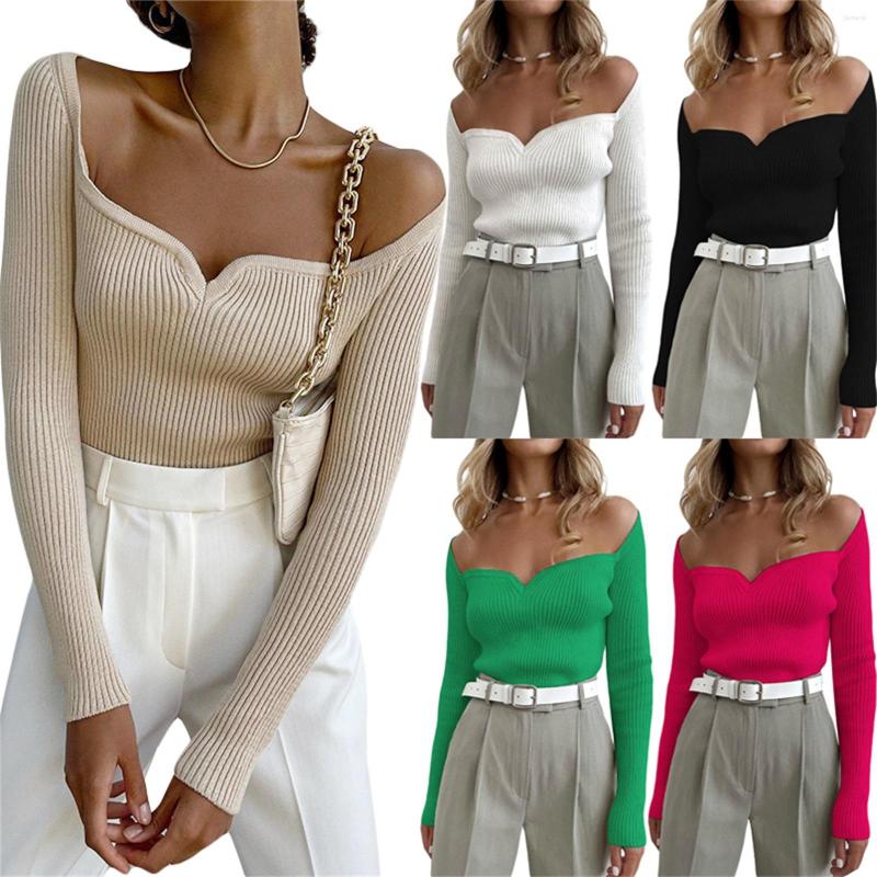 Women' Sweaters Women Autumn Slim Knitwear Solid Color Ribbed Off Shoulder Long Sleeve Square Neck Fashion Tops Sweater, Green
Women' Sweaters Women Autumn Slim Knitwear Solid Color Ribbed Off Shoulder Long Sleeve Square Neck Fashion Tops Sweater, Green