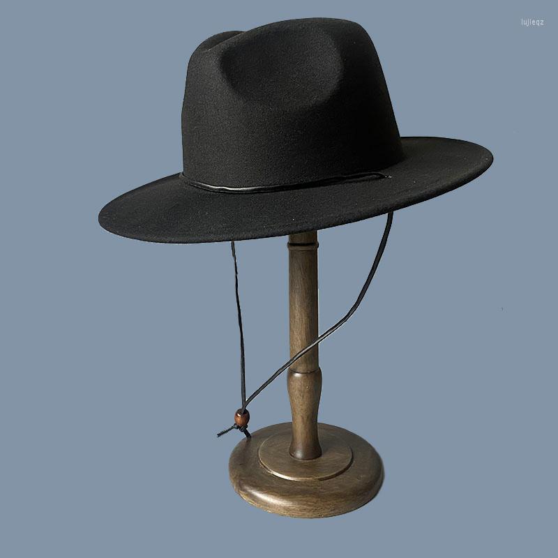 Berets Black Women Men Fedoras Hat Women's Felt Panama Windproof Rope Jazz Western Cowboy Street Fedora Sombreros NZ277, White
Berets Black Women Men Fedoras Hat Women's Felt Panama Windproof Rope Jazz Western Cowboy Street Fedora Sombreros NZ277, White