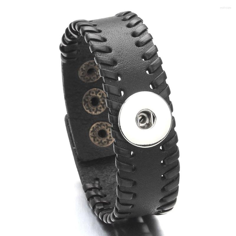 Charm Bracelets Weave Leather Bracelet Snap Fit 18MM Button Jewelry Vintage Bohemian For Women PU Charms
Charm Bracelets Weave Leather Bracelet Snap Fit 18MM Button Jewelry Vintage Bohemian For Women PU Charms