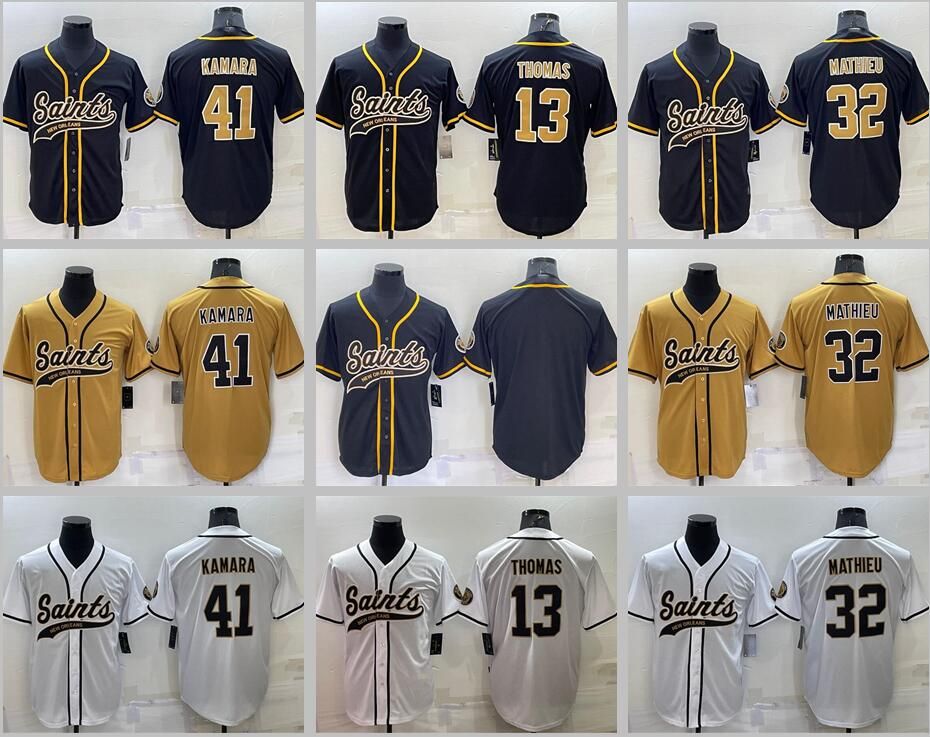 CUSTOM 41 Alvin Kamara Jersey New Orleans''Saints''Michael Thomas Tyrann Mathieu Marshon Lattimore Chris Olave Drew Brees baseball rugby foo, Stitched
CUSTOM 41 Alvin Kamara Jersey New Orleans''Saints''Michael Thomas Tyrann Mathieu Marshon Lattimore Chris Olave Drew Brees baseball rugby foo, Stitched