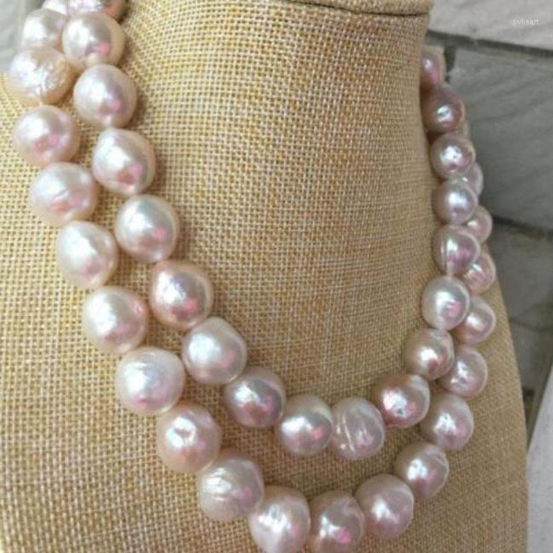 Chains Gorgeous 14-15MM SOUTH SEA BAROQUE LIGHT PINK PEARL NECKLACE 38INCH 925silver
Chains Gorgeous 14-15MM SOUTH SEA BAROQUE LIGHT PINK PEARL NECKLACE 38INCH 925silver