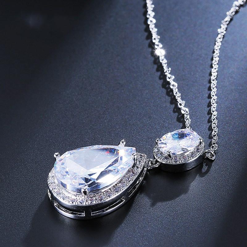 Pendant Necklaces Luxury Trendy Cubic Zirconia Waterdrop Necklace For Women Party Accessories Autumn Collection
Pendant Necklaces Luxury Trendy Cubic Zirconia Waterdrop Necklace For Women Party Accessories Autumn Collection