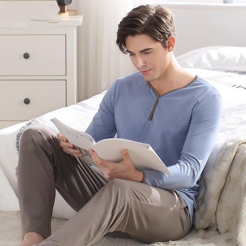Men's Sleepwear 2022 Spring Autumn Male Casual Pajama Sets Men Modal Cotton Suit V-neck Collar T Shirt & Pants Plus Size Homewear
Men's Sleepwear 2022 Spring Autumn Male Casual Pajama Sets Men Modal Cotton Suit V-neck Collar T Shirt & Pants Plus Size Homewear