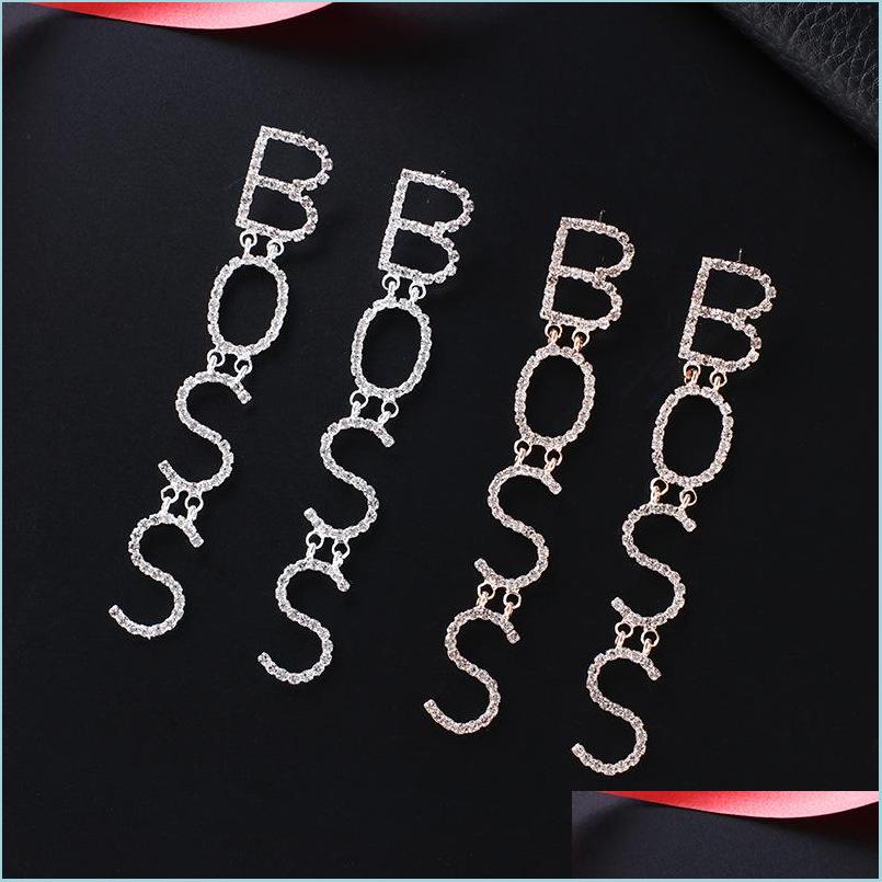 Dangle Chandelier Boss Letter Earrings The English Alphabet Crystal Long Dangle Earring For Women Luxury Wedding Jewelry Accessori Dhn7Q
Dangle Chandelier Boss Letter Earrings The English Alphabet Crystal Long Dangle Earring For Women Luxury Wedding Jewelry Accessori Dhn7Q