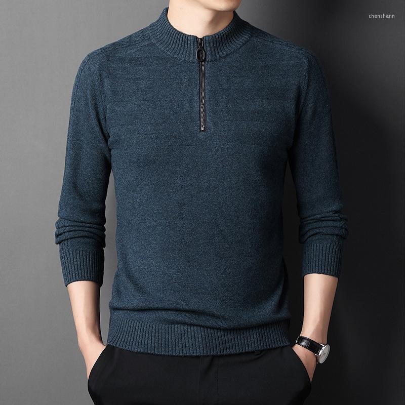Men's Sweaters Sweater Men's Chun Zhu Cashmere Pure Double Thick Zipper Semi-high Collar Knit Bottoming Shirt, Burgundy
Men's Sweaters Sweater Men's Chun Zhu Cashmere Pure Double Thick Zipper Semi-high Collar Knit Bottoming Shirt, Burgundy