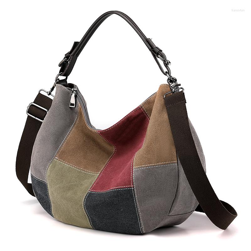 Evening Bags Splicing Canvas Ladies Shoulder Bag Large Capacity Messenger Commuting Practical Zipper Crossbody Contrast Color Handbag, Grey
Evening Bags Splicing Canvas Ladies Shoulder Bag Large Capacity Messenger Commuting Practical Zipper Crossbody Contrast Color Handbag, Grey