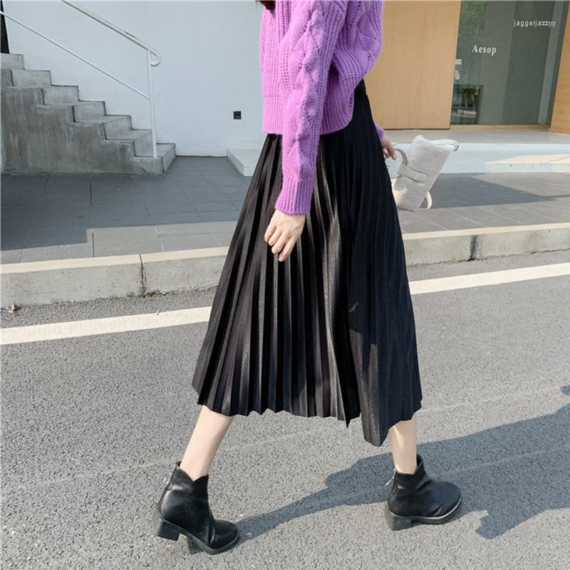 Skirts Autumn Winter All-match Slim-fit Pleated A-line Solid Color Ladies Skirt Spring 2022 Natural Waist Elastic Womens, Black
Skirts Autumn Winter All-match Slim-fit Pleated A-line Solid Color Ladies Skirt Spring 2022 Natural Waist Elastic Womens, Black